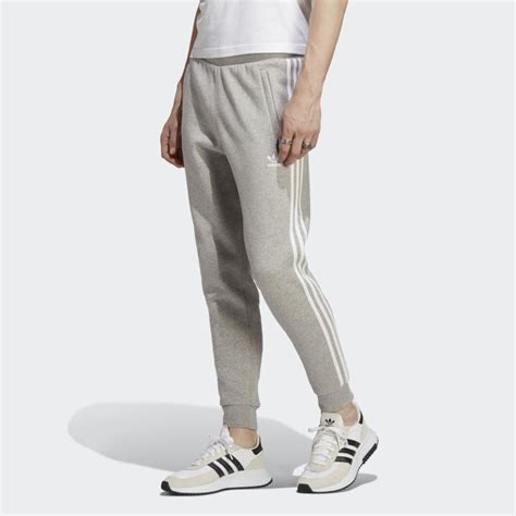 adidas 3-stripes broek grijs